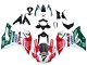 Ducati 959/1299 Motorrad Verkleidung 2015-2020 - Weiss Rot Grun Valsir Fiamm 7
