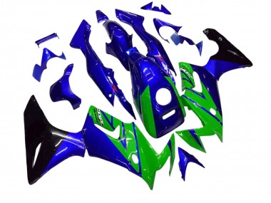 Honda CBR125R Motorrad Verkleidung 2002-2006 - Blau Grun Glanzendes Schwarz