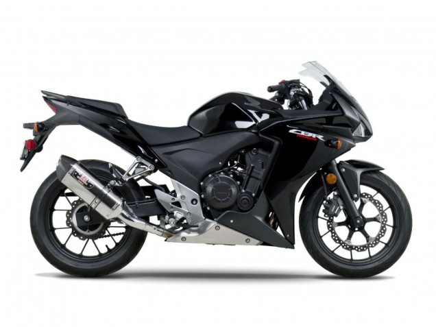 Honda CBR500R Motorrad Verkleidung 2013-2015 - Glanzendes Schwarz Matt Schwarz