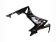 Honda CBR500R Motorrad Verkleidung 2013-2015 - Glanzendes Schwarz Silber Flamme