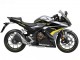 Honda CBR500R Motorrad Verkleidung 2022-2023 - Silber Gelb Glanzendes Schwarz