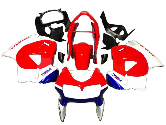 Honda VFR 800 Motorrad Verkleidung 1998-2001 - Weiss Rot Blau