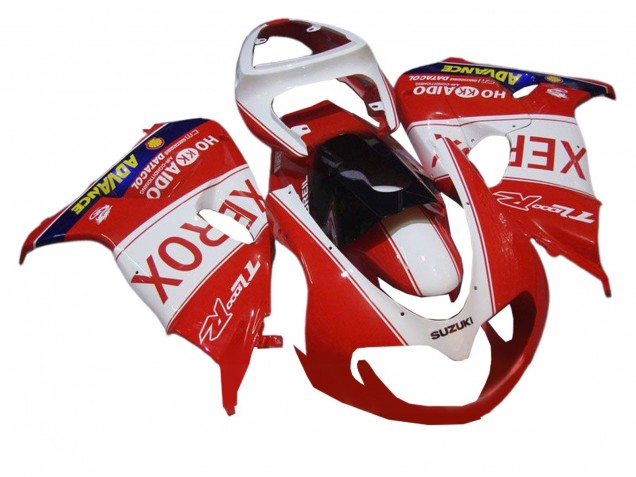 Suzuki TL1000R Motorrad Verkleidung 1998-2003 - Weiss Rot Schwarz Xerox