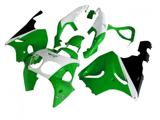 Kawasaki ZX7R Motorrad Verkleidung 1996-2003 - Weiss Grun Schwarz