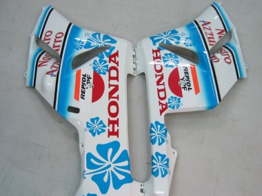 Honda CBR1000RR Motorrad Verkleidung 2004-2005 - Weiss Blau Schnee Nastro Azzurro 46