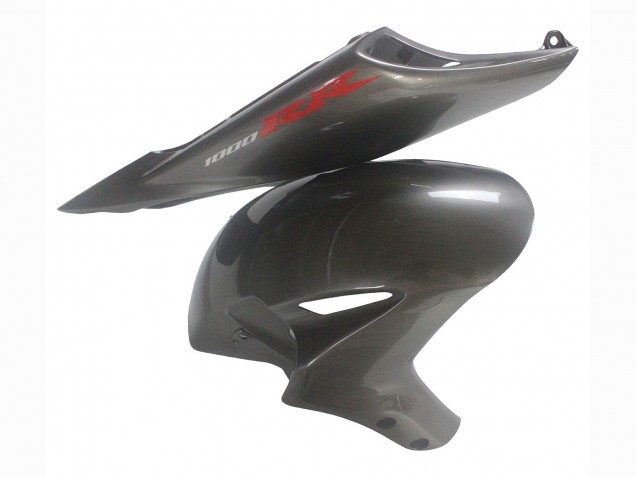 Honda CBR1000RR Motorrad Verkleidung 2004-2005 - Glanzendes Grau Glanzendes Schwarz