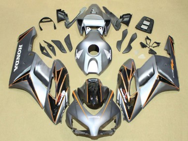Honda CBR1000RR Motorrad Verkleidung 2004-2005 - Silber Orange Glanzendes Schwarz Streifen