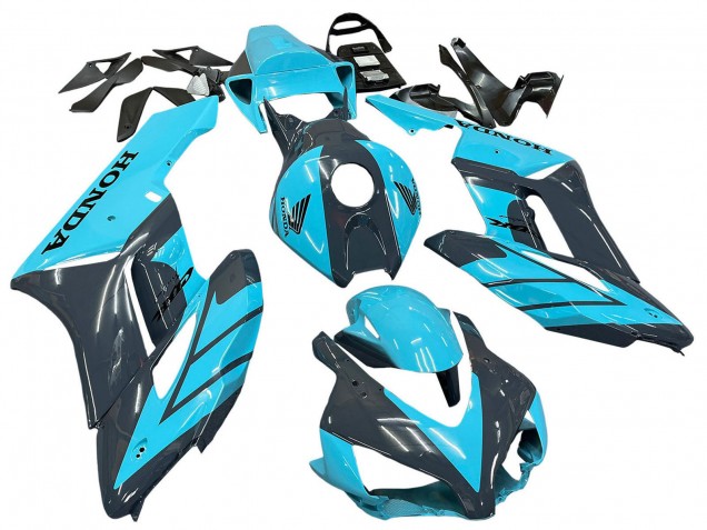 Honda CBR1000RR Motorrad Verkleidung 2004-2005 - Hellblau Glanzendes Schwarz