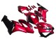 Honda CBR1000RR Motorrad Verkleidung 2004-2005 - Rot Glanzendes Schwarz Streifen