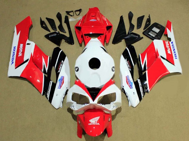Honda CBR1000RR Motorrad Verkleidung 2004-2005 - Weiss Rot Matt Schwarz Motul
