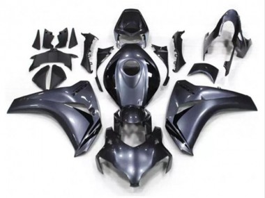 Honda CBR1000RR Motorrad Verkleidung Kit 2008-2011 - Grau Glanzendes Schwarz