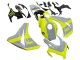 Honda CBR1000RR Motorrad Verkleidung 2008-2011 - Nardo Grau Fluoreszierendes Grun