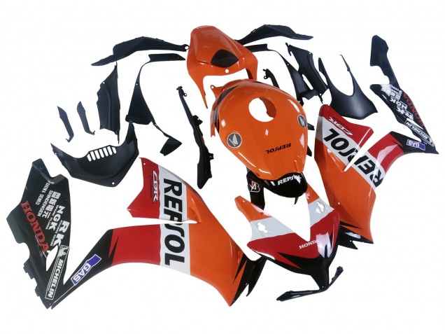 Honda CBR1000RR Motorrad Verkleidung 2012-2016 - Orange Weiss Rot Repsol