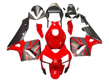 Honda CBR600RR Motorrad Verkleidung 2003-2004 - Rot Matt Schwarz Rennen