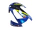 Honda CBR600RR Motorrad Verkleidung 2003-2004 - Blau Neon Gelb Glanzendes Schwarz Hai