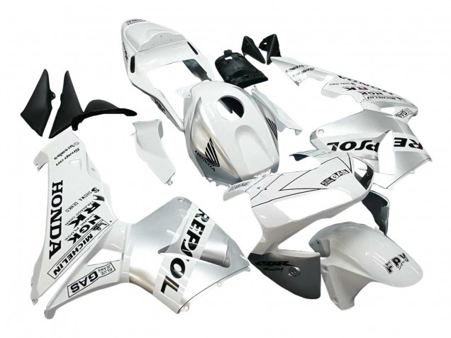 Honda CBR600RR Motorrad Verkleidung 2003-2004 - Weiss Silber Schwarz Repsol