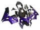 Honda CBR600RR Motorrad Verkleidung 2003-2004 - Lila Schwarz Geschmiedet Carbonfaser