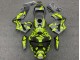 Honda CBR600RR Motorrad Verkleidung 2003-2004 - Gelb Matt Schwarz