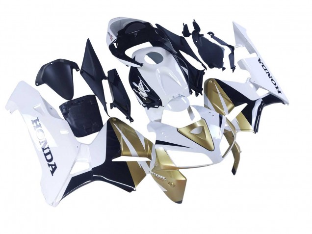 Honda CBR600RR Motorrad Verkleidung 2005-2006 - Gold Weiss Schwarz