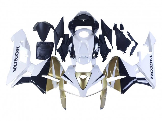 Honda CBR600RR Motorrad Verkleidung 2005-2006 - Gold Weiss Schwarz