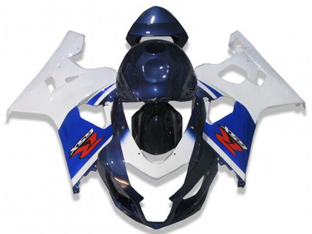 Suzuki GSXR 600/750 Motorrad Verkleidung 2004-2005 - Weiss Blau Schwarz Rot