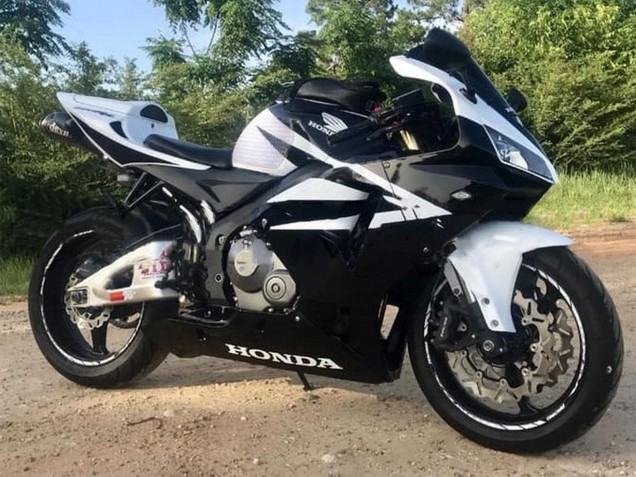 Honda CBR600RR Motorrad Verkleidung 2005-2006 - Schwarz Weiss