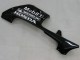 Honda CBR600RR Motorrad Verkleidung 2005-2006 - Glanzendes Schwarz Weiss West