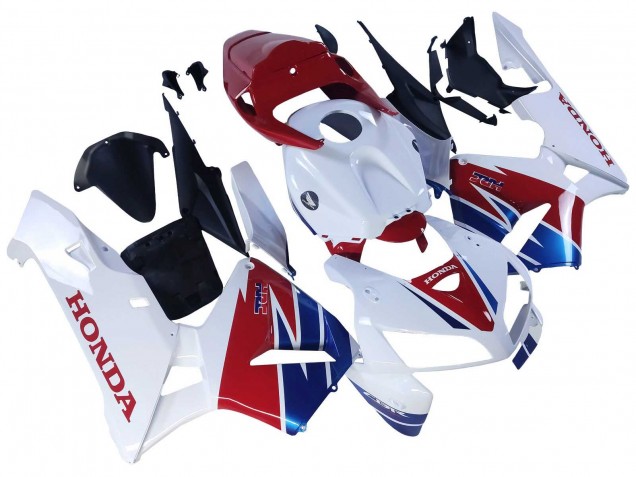 Honda CBR600RR Motorrad Verkleidung 2005-2006 - Weiss Rot Blau HRC