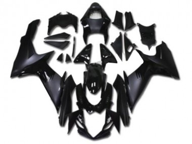 Suzuki GSXR 600/750 Motorrad Verkleidung 2011-2024 - Glanzendes Schwarz Matt Schwarz