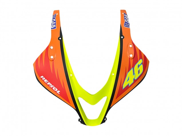 Honda CBR600RR Motorrad Verkleidung 2007-2008 - Matt Schwarz Orange Rot Rossi Repsol 46
