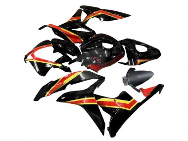 Honda CBR600RR Motorrad Verkleidung 2007-2008 - Rot Gold Glanzendes Schwarz