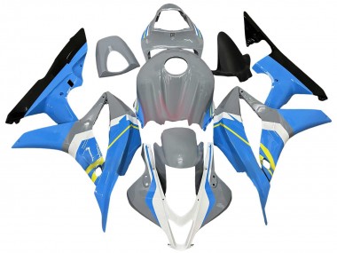 Honda CBR600RR Motorrad Verkleidung 2007-2008 - Nardo Grau Blau Weiss Glanzendes Schwarz