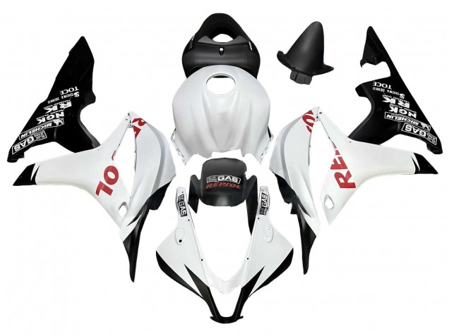 Honda CBR600RR Motorrad Verkleidung 2007-2008 - Weiss Matt Schwarz Rot Repsol