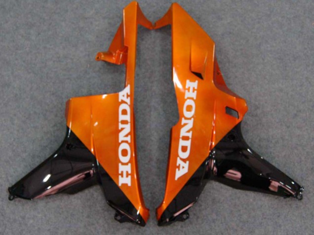 Honda CBR600RR Motorrad Verkleidung 2007-2008 - Glanzendes Schwarz Orange Flamme