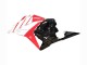 Honda CBR600RR Motorrad Verkleidung Kit 2009-2012 - Weiss Rot Glanzendes Schwarz