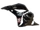 Honda CBR600RR Motorrad Verkleidung 2009-2012 - Weiss Cherry Blossom Glanzendes Schwarz