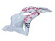 Honda CBR600RR Motorrad Verkleidung 2009-2012 - Weiss Cherry Blossom Glanzendes Schwarz