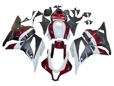 Honda CBR600RR Motorrad Verkleidung 2009-2012 - Weiss Rot Matt Schwarz