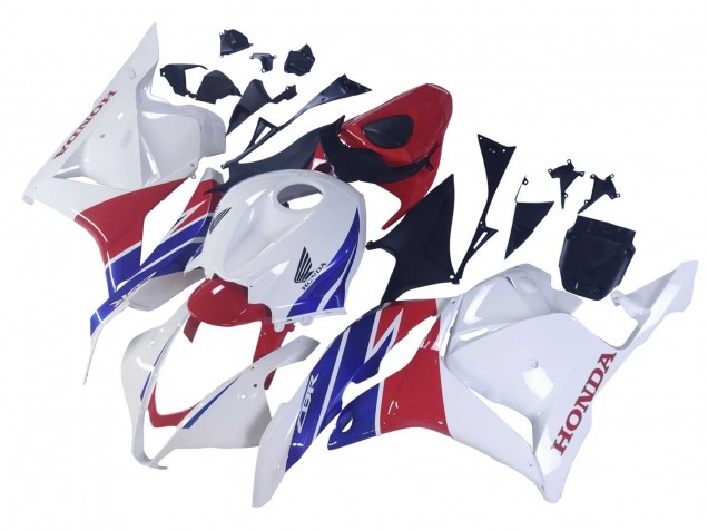 Honda CBR600RR Motorrad Verkleidung 2009-2012 - Weiss Rot Blau