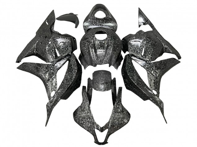 Honda CBR600RR Motorrad Verkleidung 2009-2012 - Schwarz Geschmiedet Carbonfaser