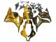 Honda CBR600RR Motorrad Verkleidung 2009-2012 - Gold Glanzendes Schwarz