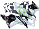 Honda CBR600RR Motorrad Verkleidung 2009-2012 - Weiss Grun Glanzendes Schwarz Hannspree