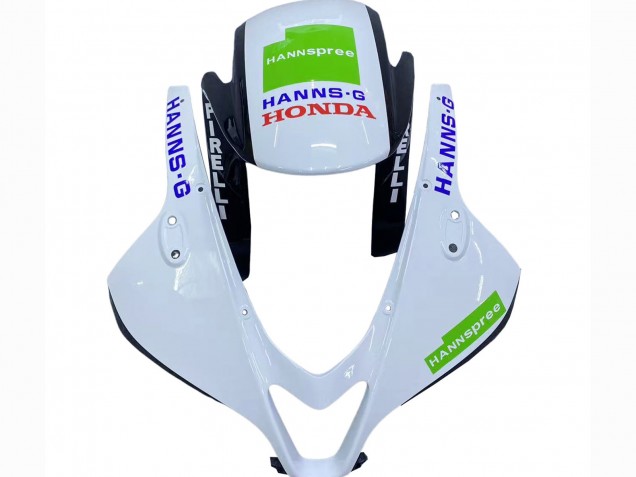 Honda CBR600RR Motorrad Verkleidung 2009-2012 - Weiss Grun Glanzendes Schwarz Hannspree