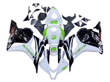 Honda CBR600RR Motorrad Verkleidung 2009-2012 - Weiss Grun Glanzendes Schwarz Hannspree