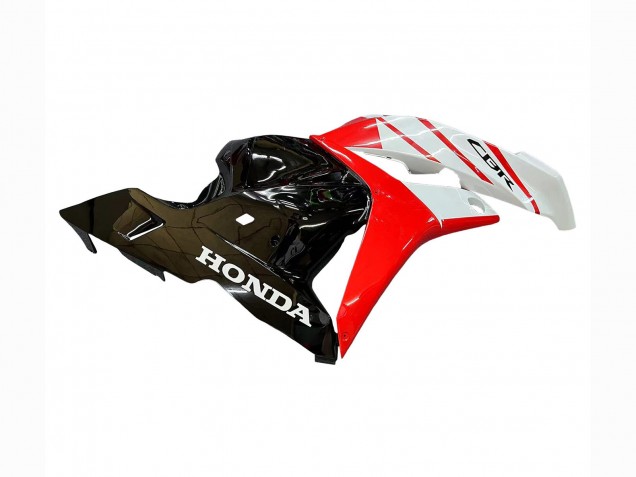 Honda CBR600RR Motorrad Verkleidung 2009-2012 - Weiss Rot Glanzendes Schwarz