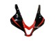 Honda CBR600RR Motorrad Verkleidung 2009-2012 - Rot Glanzendes Schwarz Matt Schwarz Streifen