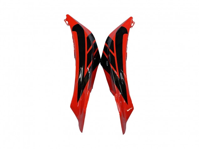 Honda CBR600RR Motorrad Verkleidung 2009-2012 - Rot Glanzendes Schwarz Matt Schwarz Streifen