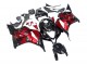 Honda CBR600RR Motorrad Verkleidung 2009-2012 - Rot Glanzendes Schwarz