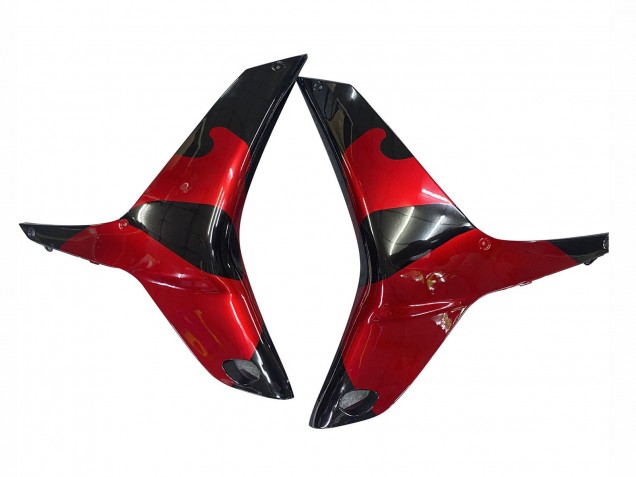 Honda CBR600RR Motorrad Verkleidung 2009-2012 - Rot Glanzendes Schwarz