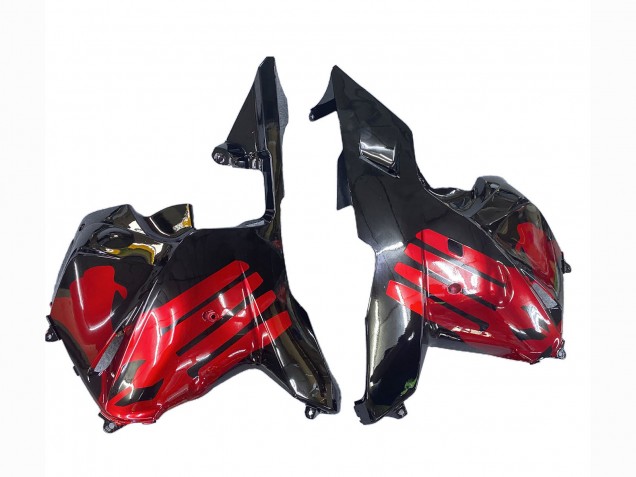 Honda CBR600RR Motorrad Verkleidung 2009-2012 - Rot Glanzendes Schwarz